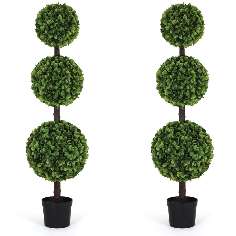 Arbre à billes en forme de topiaire artificielle Bornbridge, H 49,50 po x l 13 po x P 13 po, 1