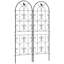 Outsunny Set of 2 Metal Garden Trellis, 150 x 50 cm, Bird Design