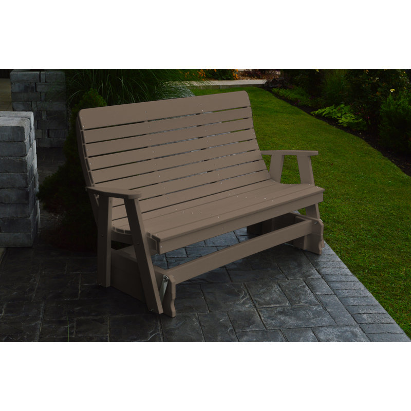 Banc coulissant Aeliana, Bois vieilli