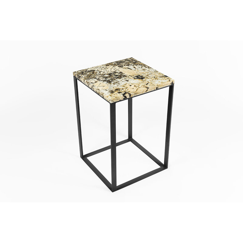 Achillefs Frame End Table, Black