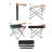 Cesley 35cm Square Adjustable Folding Table