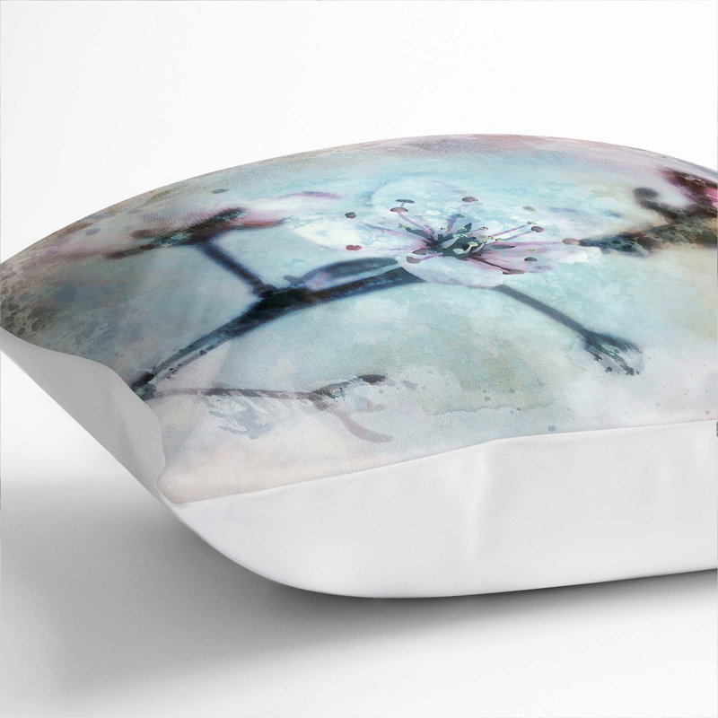 Square Throw Cushion, 40cm H x 40cm W x 15cm D, White
