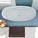 55.12" L X 29.1" W X 22.05" H Matte White Freestanding Solid Surface  Bathtub SWBT45-5529