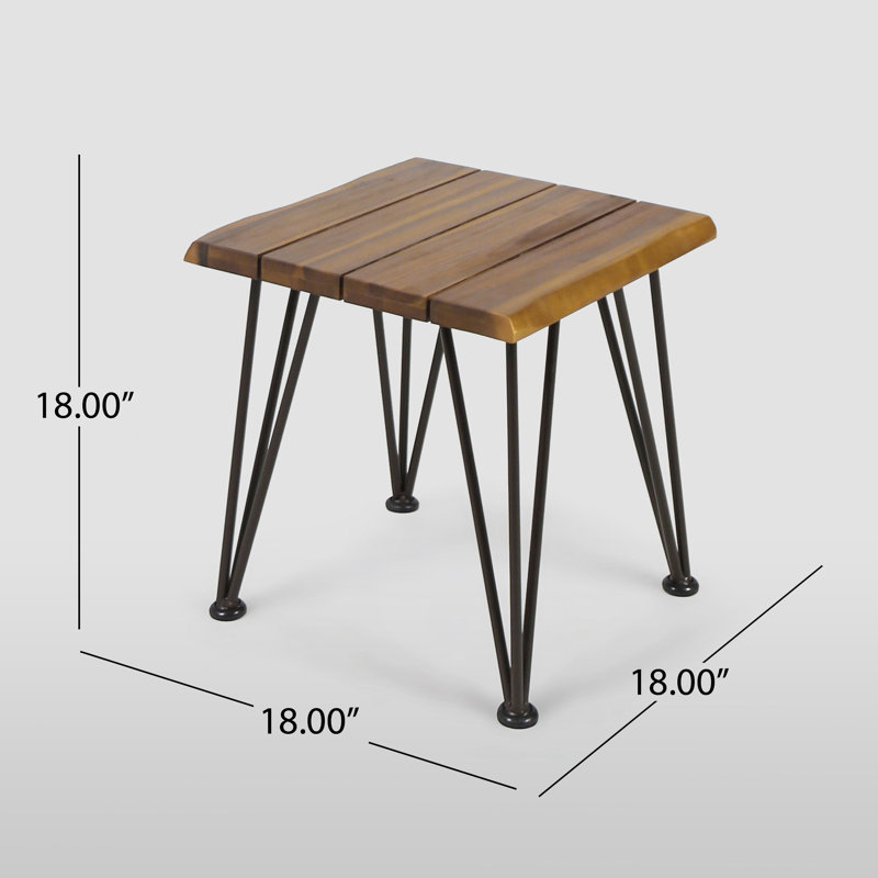 Alonnie Solid Wood Top End Table Set