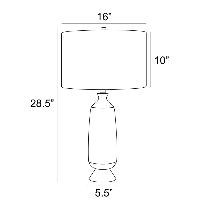 Longbons Resin Table Lamp