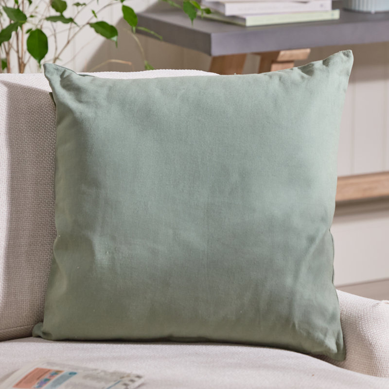 Plain Cotton Indoor Outdoor Garden Furniture Chair Sofa Bench Seat Cushion, Green