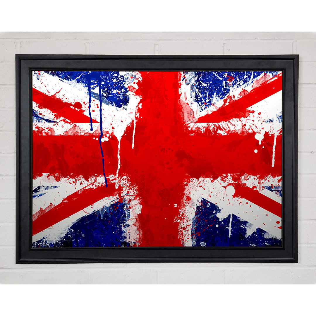 Uk Flag - Einzelner Bilderrahmen Kunstdrucke