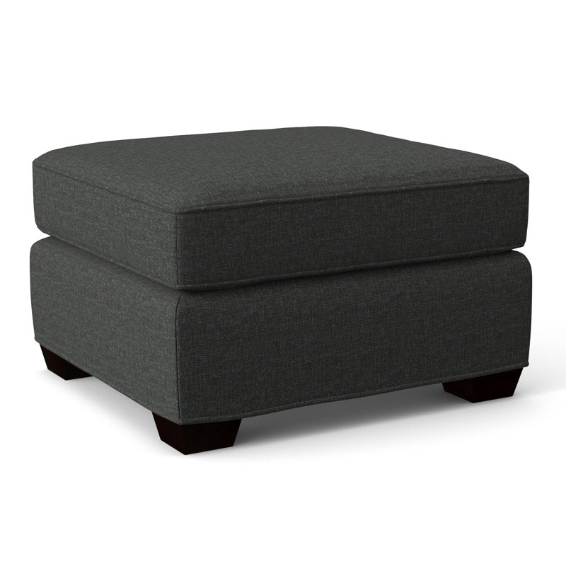 Colton Ottoman, City Dark, Black Polyester 71551L84