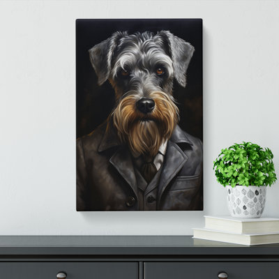 Schnauzer In A Suit No.2 - Print