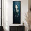 «Moody Blue Horse Portrait in Soft Dramatic Light», reproduction d'art sur toile encadrée-1283592439-1283592424
