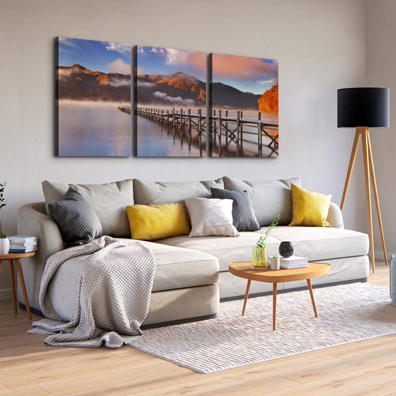 «Bridge Peinture», 3 pièces, H 28 po x l 40 po
