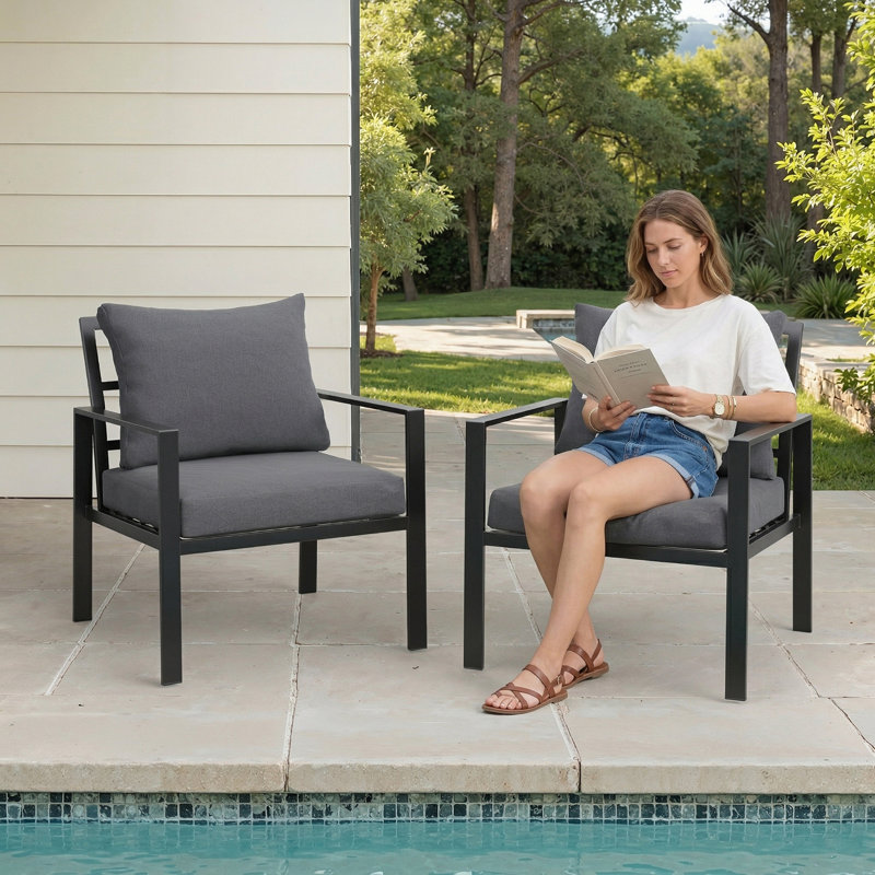 Outdoor Lounge Chair, Grey
