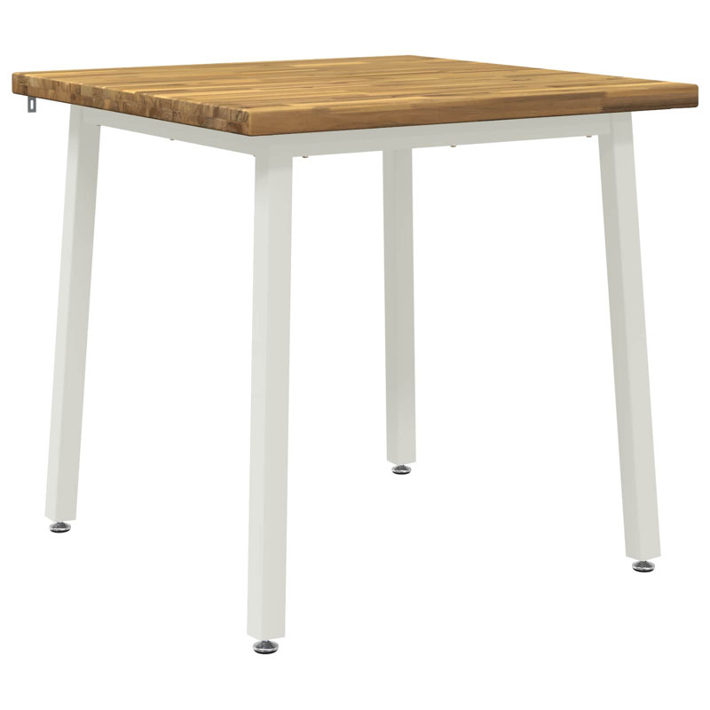 Acacia Dining Table, White