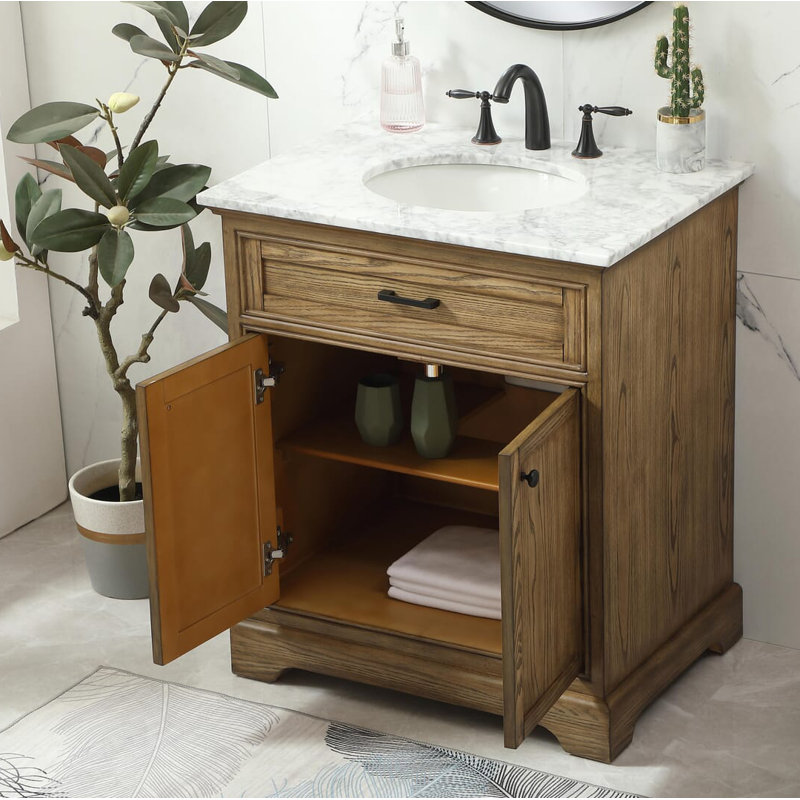Ensemble de meuble-lavabo simple de 30 po Hermes, Driftwood