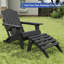 Repose-pieds pliant Adirondack pour chaise Adirondack, repose-pieds extérieur en PEHD pour terrasse-673650793