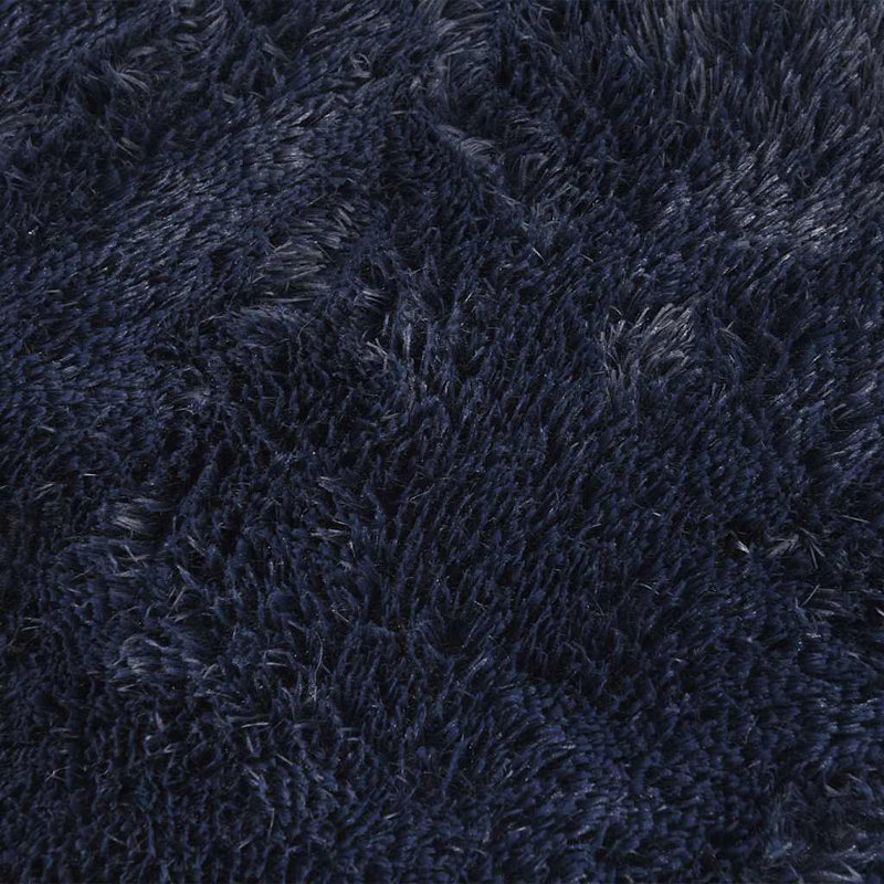 Shaggy Rug High Pile NAVARRA Navy Polyester, Square 240cm