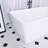 67 Inch Freestanding Solid Surface Soaking Bathtub