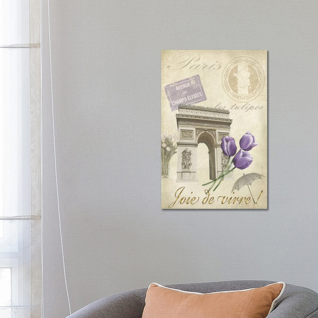 Paris Tour II by Jade Reynolds - Wrapped Canvas Graphic Art