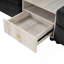 Canapé modulaire rembourré 79,3 po avec accoudoirs de rangement et console centrale pour le salon-1853042419