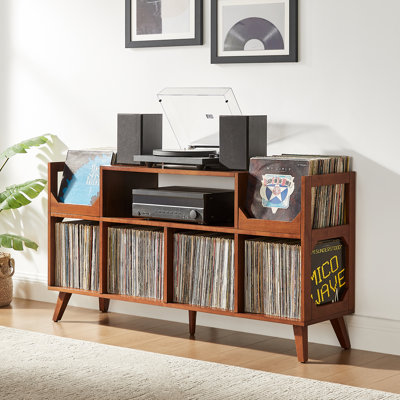 Asheville Xl Record Player Stand With Vinyl Storage