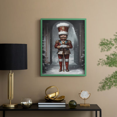 Art des Fêtes de Noël - Série 2 - CECXCI, reproduction encadrée - bois massif