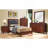 Charming Twin Bed With Cherry Finish