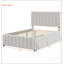 Lit plateforme tapissier avec couchette simple et 3 tiroirs Christiano-1266260598