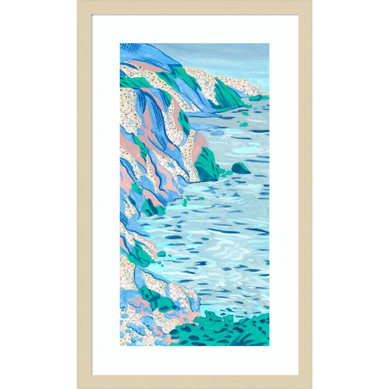 "Idéal vacances II" par Melissa Wang, reproduction d'art encadrée sur bois, H 25 po x l 15 po