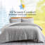 Ensemble de housse de couette réversible en microfibre à motif de botanique feuille Vilano Choice-135151738-135151735