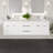 Wauconda 72"W X 20"D Wall Mount Double Sink Bathroom Vanity With White Acrylic Countertop And Integrated Sinks-109557788
