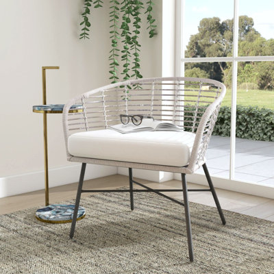 Cove Rattan Curved Occasional Chair
