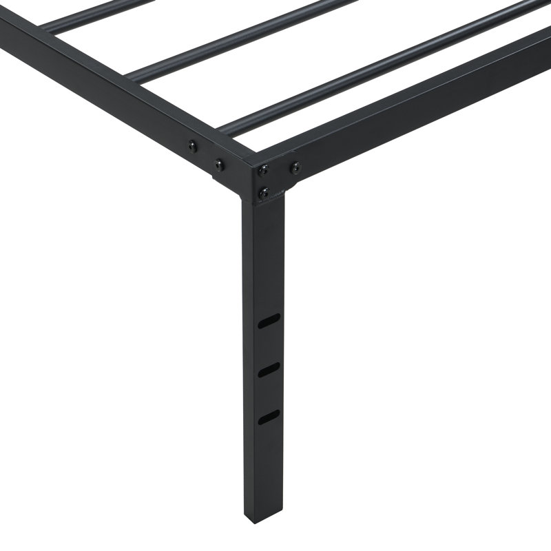 Twin Size Bed Frame , Heavy Duty Metal Bed Frame , Quick & Easy Assembly, No Noise, Blacktwin, Twin