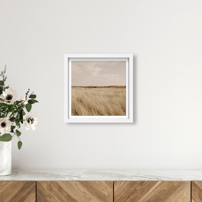Golden Nature Print by Oliver Gal, 13.5" H x 13.5" W, White Shadowbox