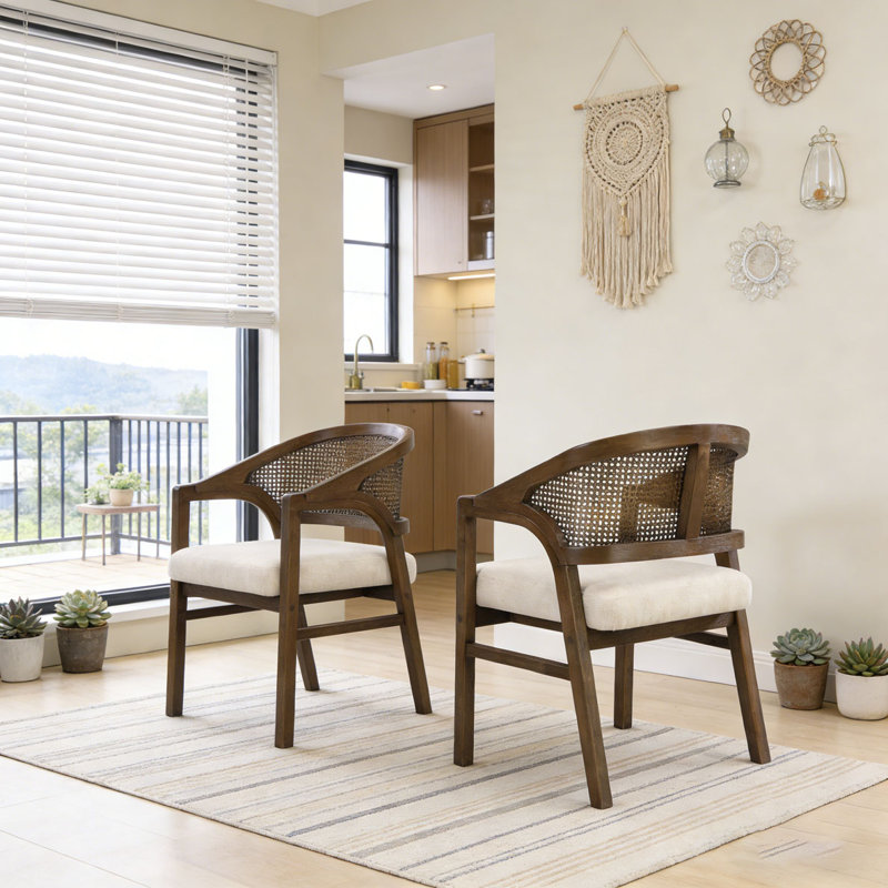 Chaise en bois, Beige, noyer
