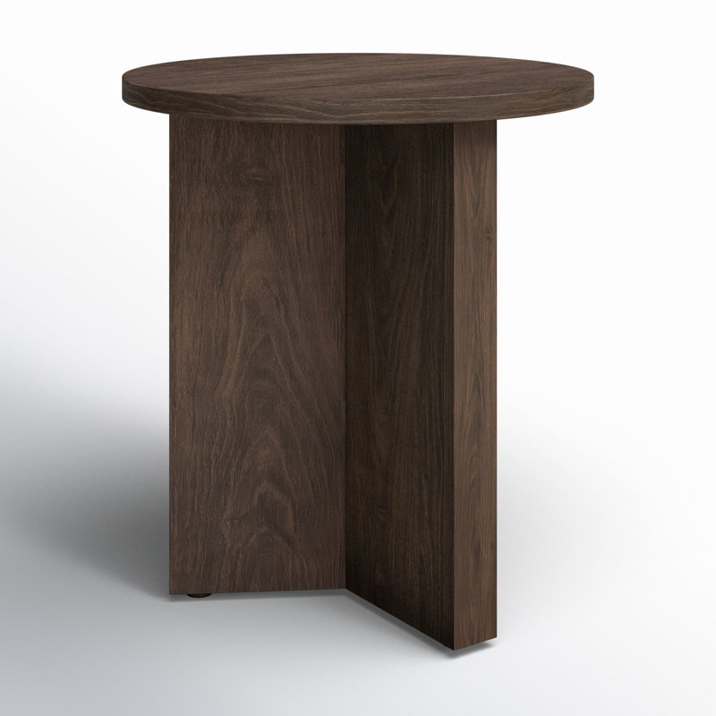 Table de bout ronde Potbelly, Brun aulne