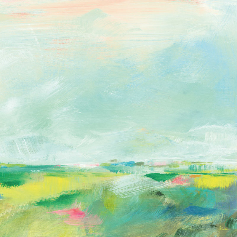 Plympt Colorful Horizon Square II - Wrapped Canvas Print, 30" H x 30" W