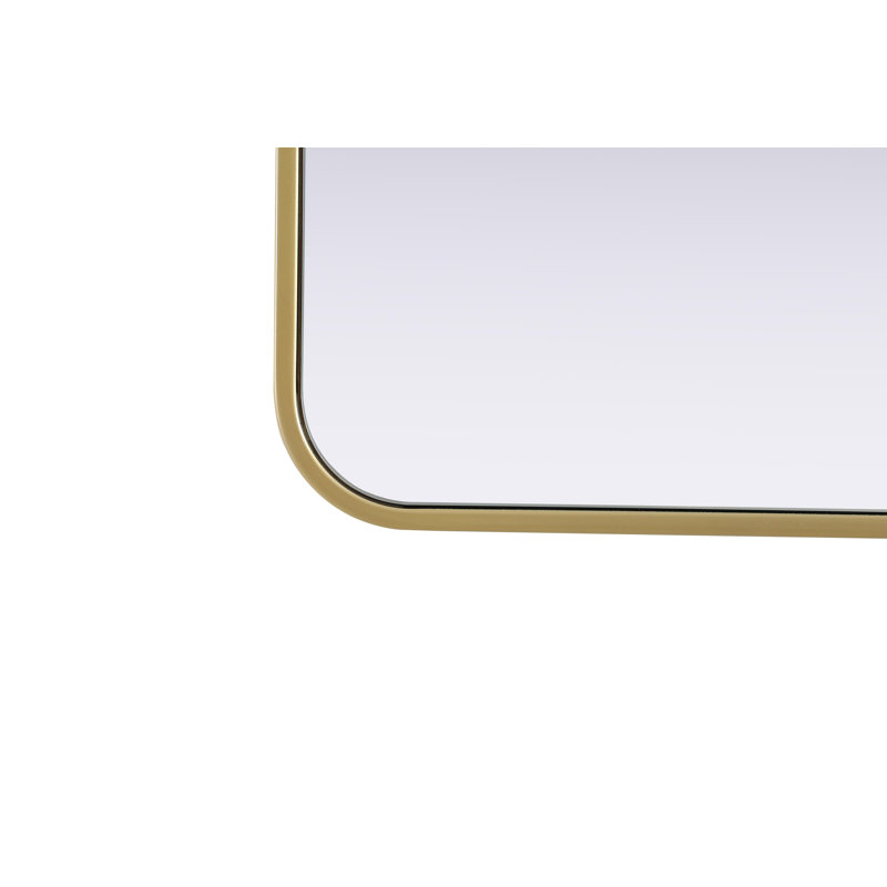 Erath Contour Metal Mirror, Brass, 40" x 27"
