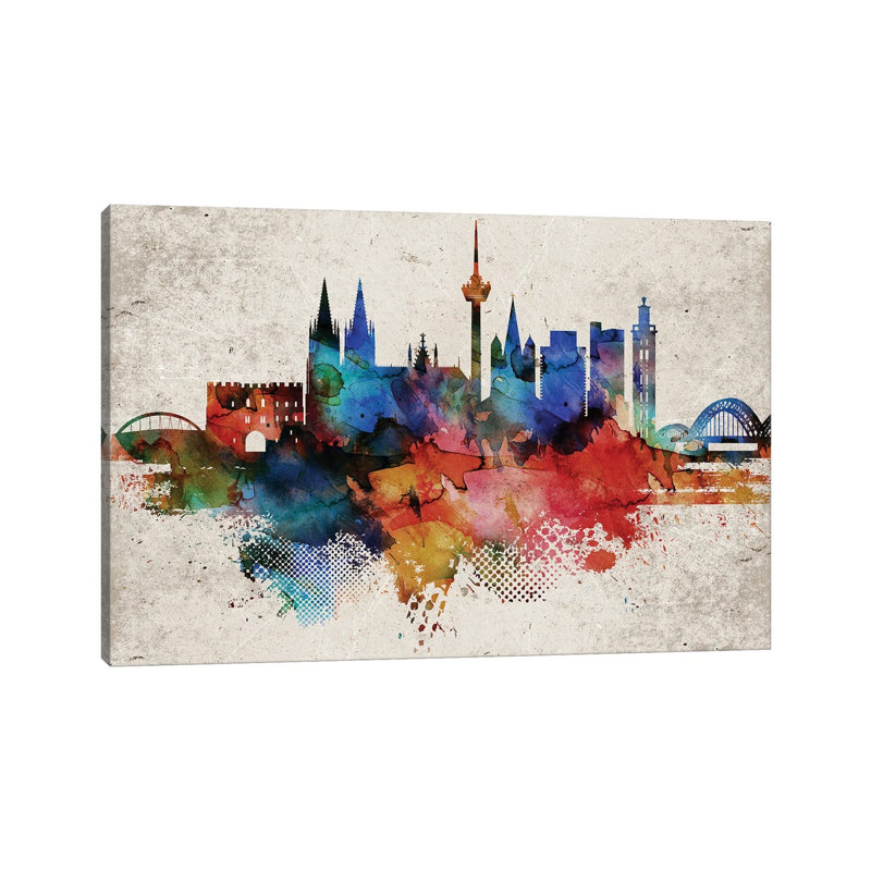 Cleveland Abstract - Wrapped Canvas Print, 152.5 cm H x 101.5 cm W