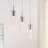 Modern Pendant Lighting with Chromed Finished, Chandeliers with Bubble Glass