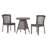 Boydston 2 - Person Wicker Patio Dining Set with Round Table
