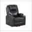 Luxueux fauteuil inclinable en cuir gris acier avec relevage électrique, massage et sièges confortables pour une détente ultime