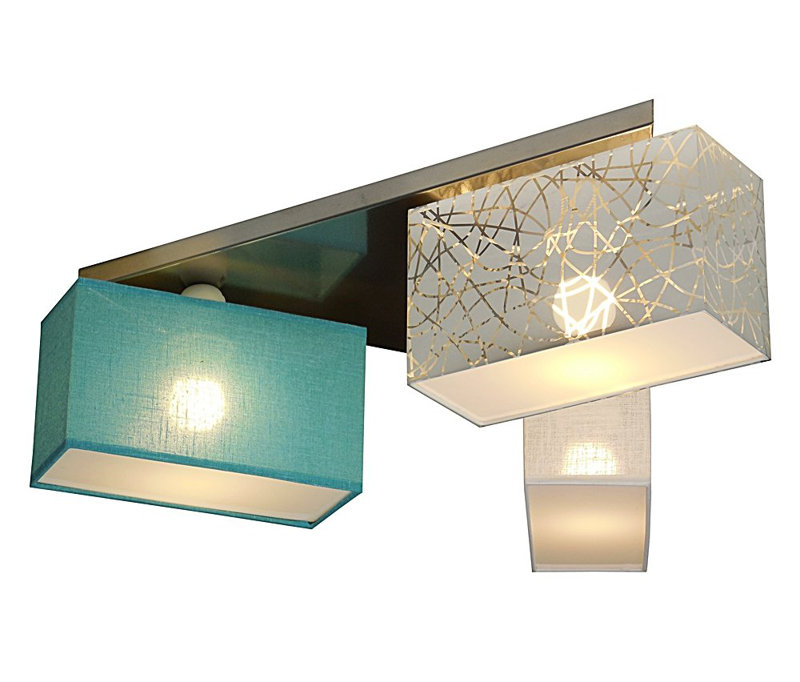 Lonsdale 2-Light 55cm LED Integrated Flush Mount, Silver/High-gloss silver/White