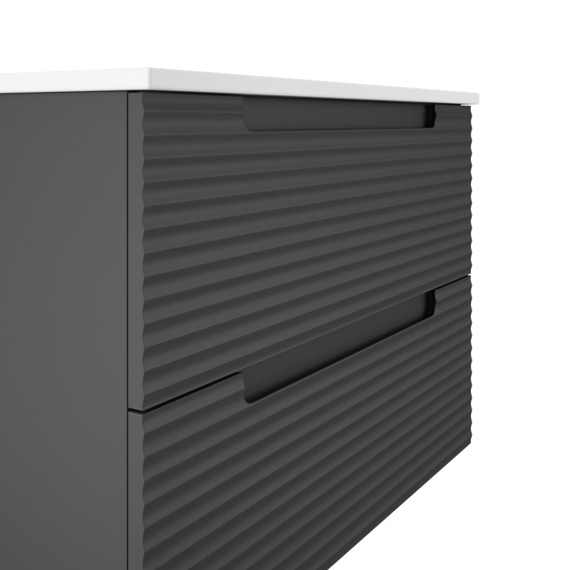 Moncler 40'' Single Bathroom Vanity with Top, Grey, Grey