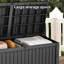Yardgrace 210 Gallons Water Resistant Resin Lockable Deck Box-121303326