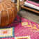 Blairsville Tribal Love Geometric Pink/Multi Rug