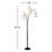 Leah 3-Light Floor Lamp - Black