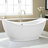 68" x 30" Freestanding Soaking Acrylic Bathtub