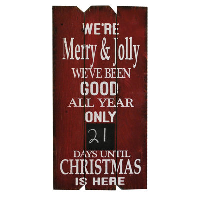 Plaque de Noël à Count down