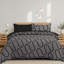 Aspire Homeware Black and Grey Wavy Geometric Duvet Cover Set-132243982