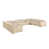 Beige Genuine Leather